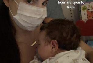 Mãe de três, Sthefany Brito desabafa sobre problema com o filho caçula de um mês