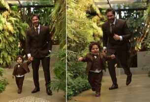 Eliezer e o filho, Ravi, usam looks iguais em casamento do ex-BBB com Viih Tube