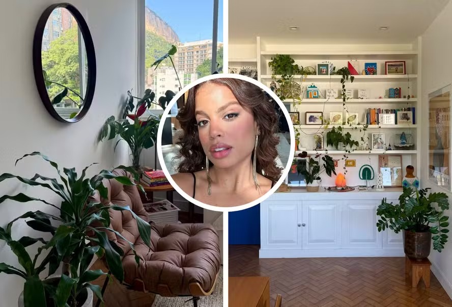 Floresta urbana: filha de Carlinhos Brown mostra detalhes da decoração que transformam apartamento em refúgio